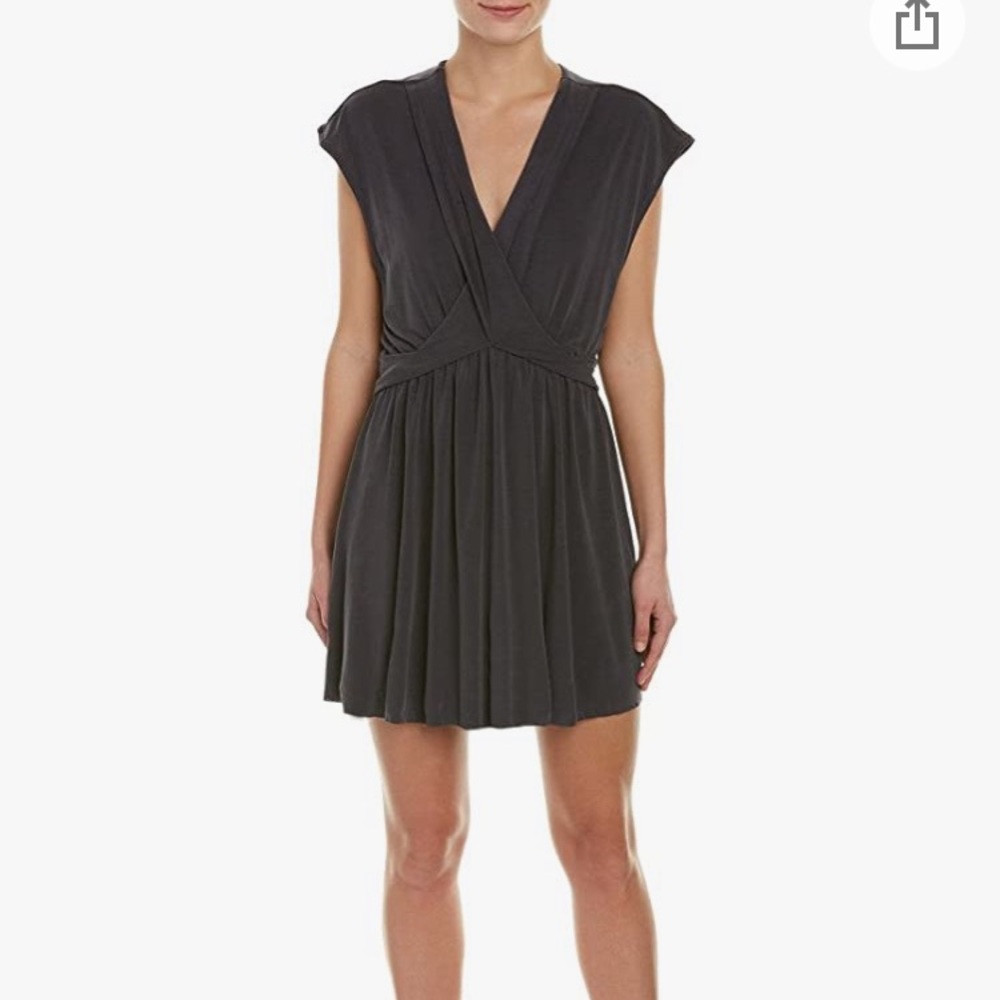 2/$25 Free People Heavyweight Cupro Drape Mini Dress